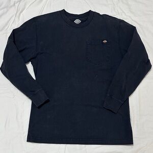 Men's Navy Blue Long Sleeve Shirt